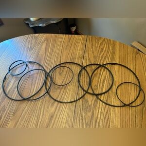 Metal Wall Decor Black - Rings - Circles 
Can be hung vertically & horiz…